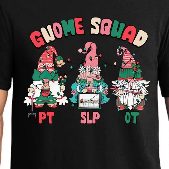 Gnome Squad Slp Ot Pt Christmas Occupational Physical Speech Meaningful Gift Pajama Set