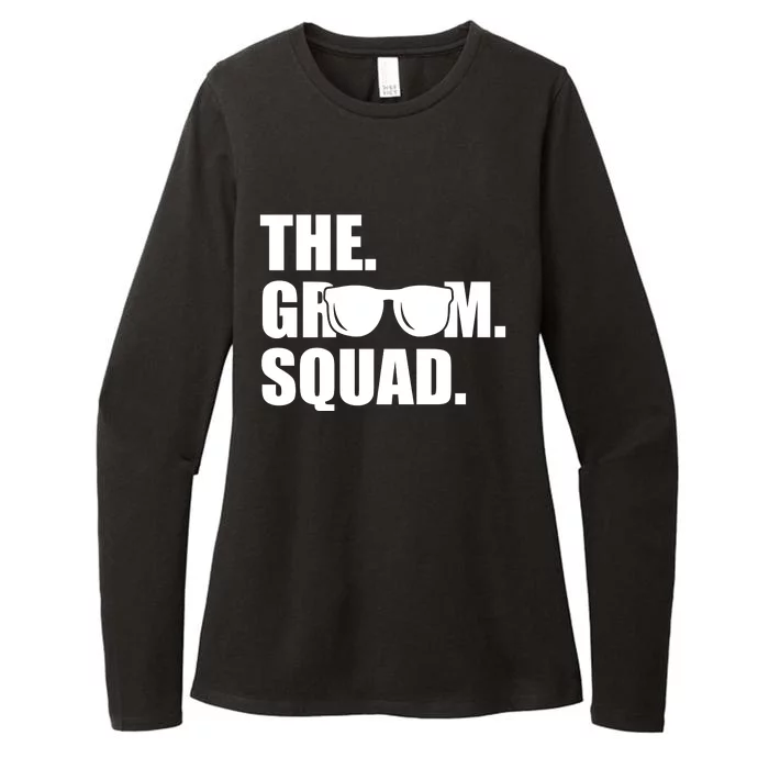 Groom Squad Sunglasses Bachelor Party Womens CVC Long Sleeve Shirt