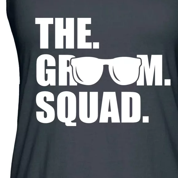 Groom Squad Sunglasses Bachelor Party Ladies Essential Flowy Tank