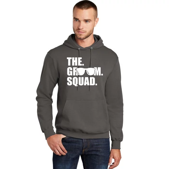 Groom Squad Sunglasses Bachelor Party Tall Hoodie