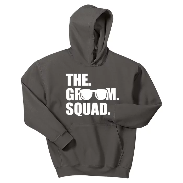 Groom Squad Sunglasses Bachelor Party Kids Hoodie