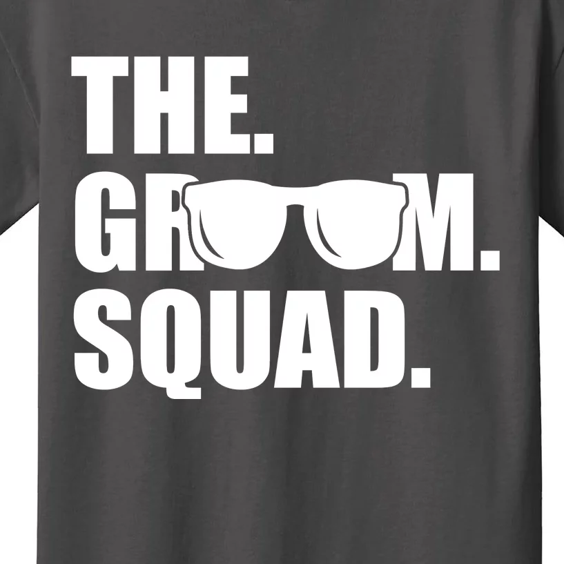 Groom Squad Sunglasses Bachelor Party Kids T-Shirt