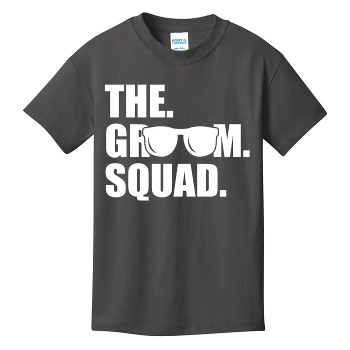 Groom Squad Sunglasses Bachelor Party Kids T-Shirt