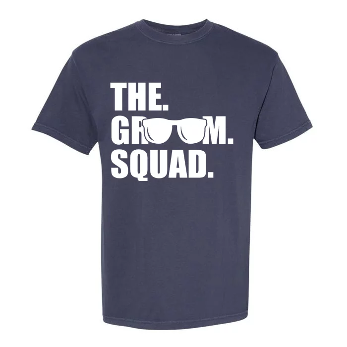 Groom Squad Sunglasses Bachelor Party Garment-Dyed Heavyweight T-Shirt