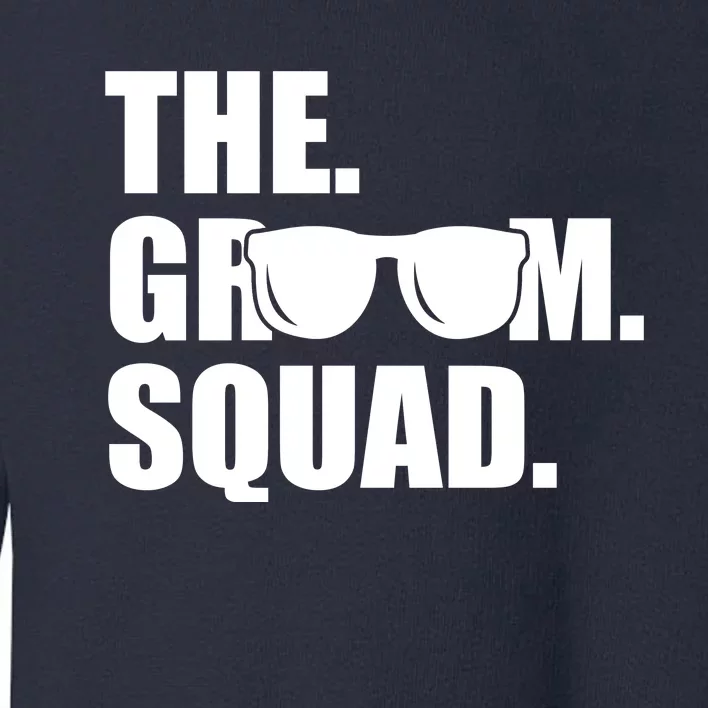 Groom Squad Sunglasses Bachelor Party Toddler Sweatshirt