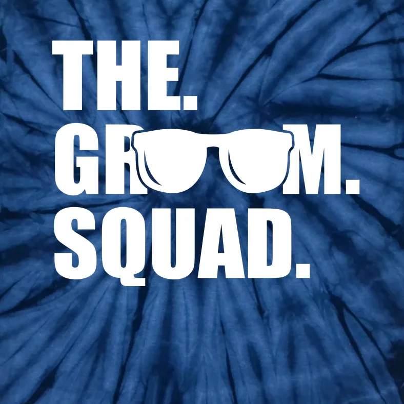 Groom Squad Sunglasses Bachelor Party Tie-Dye T-Shirt