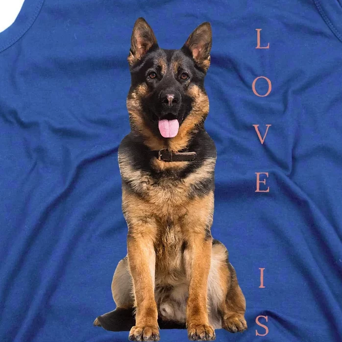 German Shepherd Shepard Dog Mom Dad Love Pet Puppy Tank Top