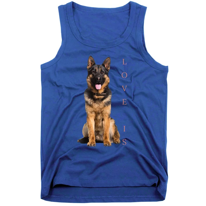 German Shepherd Shepard Dog Mom Dad Love Pet Puppy Tank Top