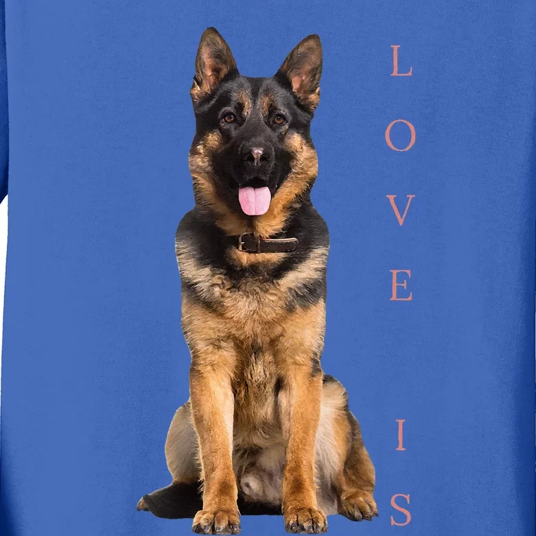 German Shepherd Shepard Dog Mom Dad Love Pet Puppy Kids Long Sleeve Shirt