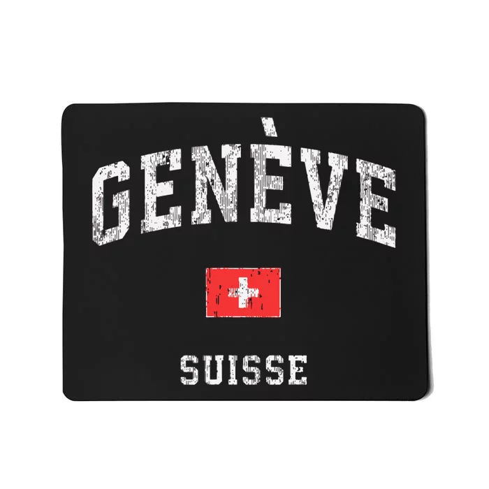 Geneva Suisse Switzerland Sports Vintage Mousepad