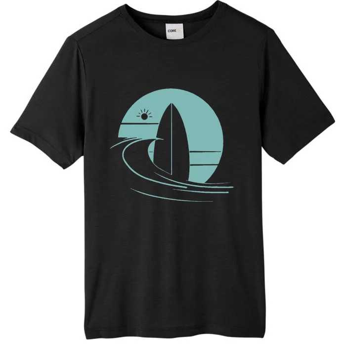 Graphic Sun Surf And Waves ChromaSoft Performance T-Shirt