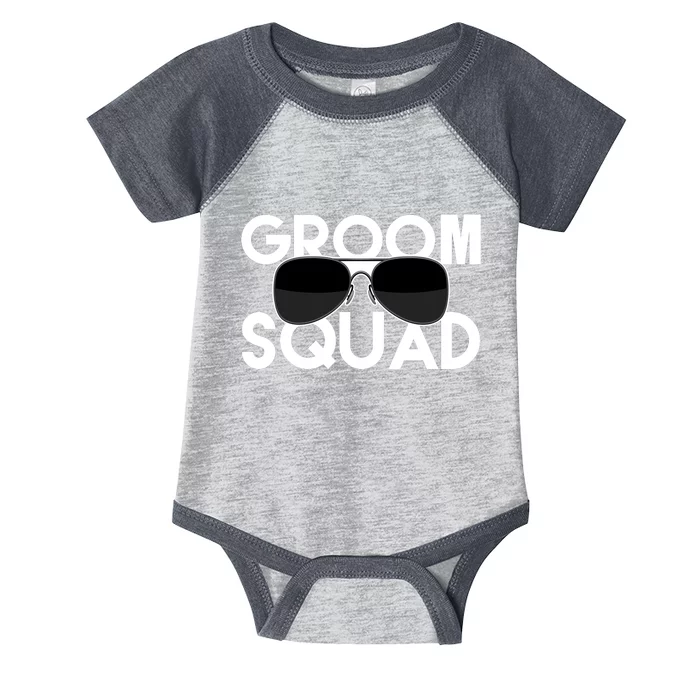 Groom Squad Sunglasses Bachelor Party Funny Infant Baby Jersey Bodysuit