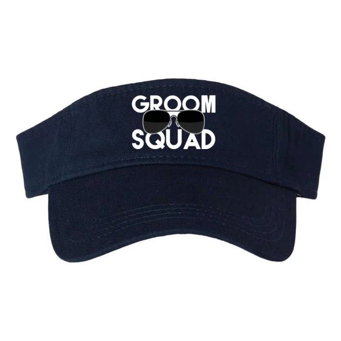 Groom Squad Sunglasses Bachelor Party Funny Valucap Bio-Washed Visor