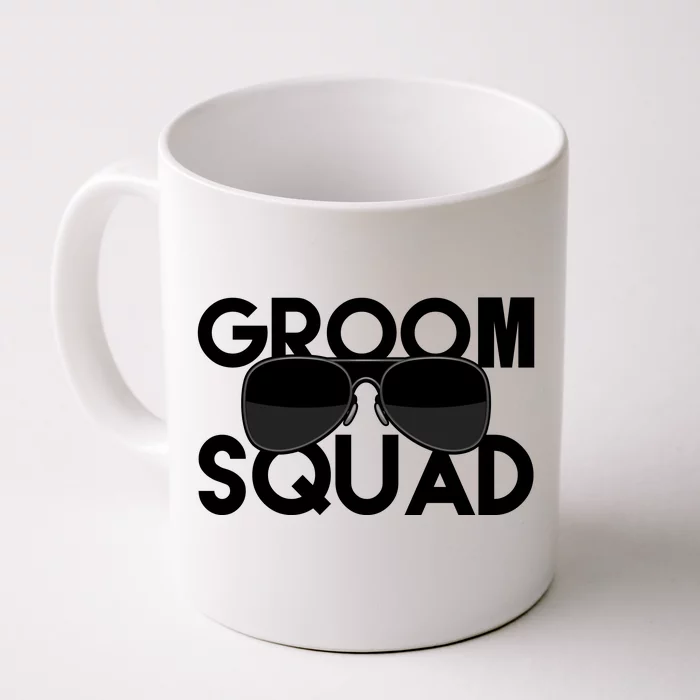 Groom Squad Sunglasses Bachelor Party Funny Front & Back Coffee Mug