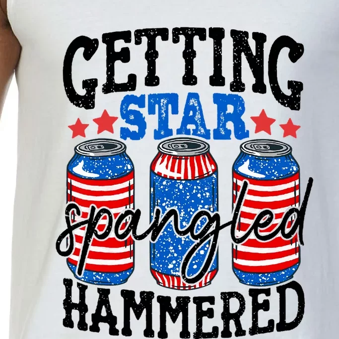 Getting Star Spangled Hammered Funny 4th Of July Patriotic Comfort Colors® Tank Top