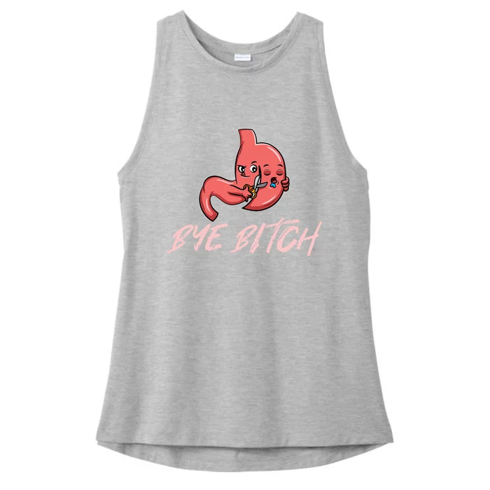 Gastric Sleeve Surgery Awareness Humor Ladies Tri-Blend Wicking Tank