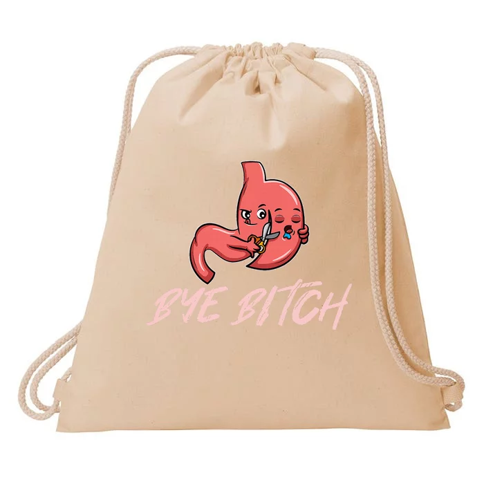 Gastric Sleeve Surgery Awareness Humor Drawstring Bag