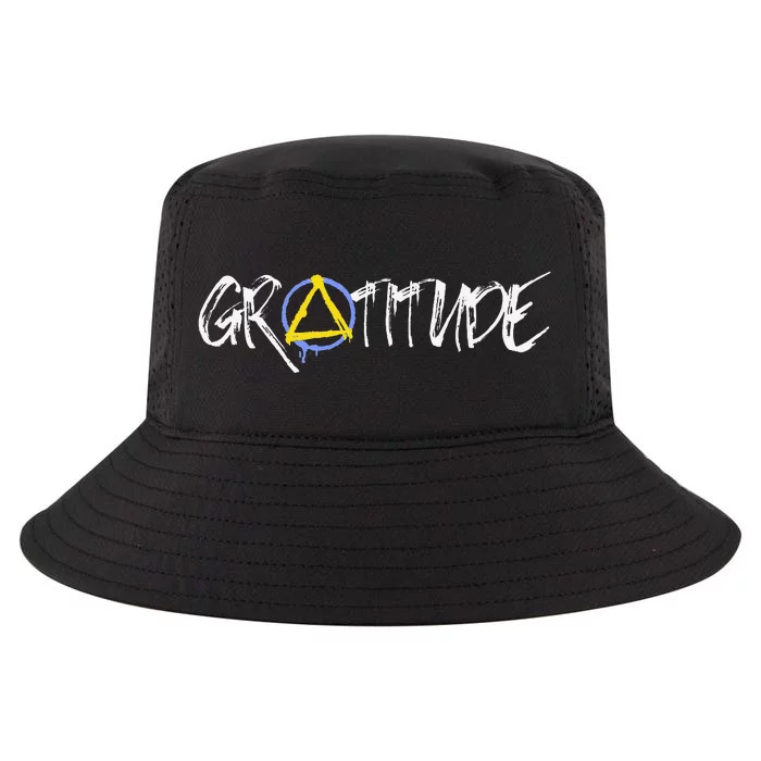 Gratitude Sobriety Symbol Cool Comfort Performance Bucket Hat