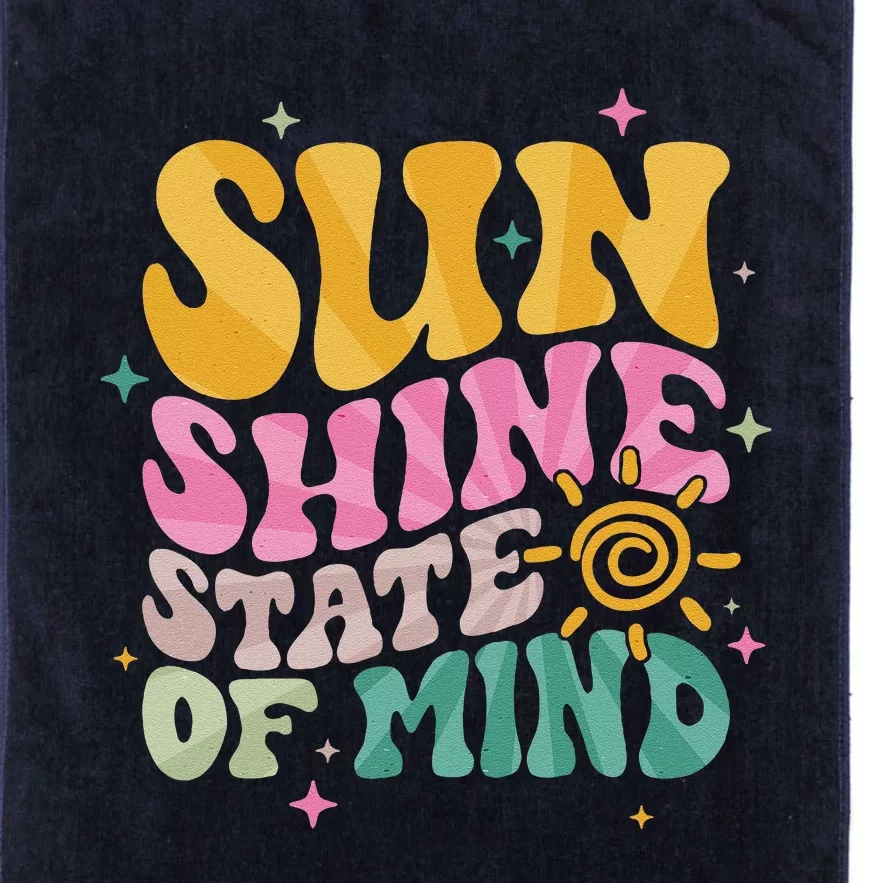 Groovy Sunshine State Of Mind Summer Break Vacation Platinum Collection Golf Towel