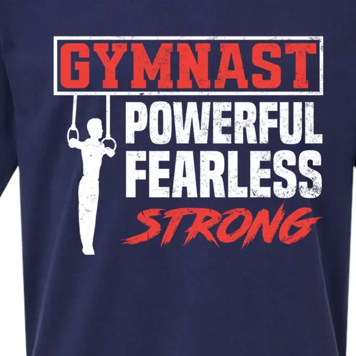 Gymnastics Sports Strong Funny Gymnast Gift Sueded Cloud Jersey T-Shirt