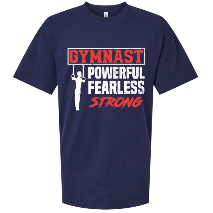 Gymnastics Sports Strong Funny Gymnast Gift Sueded Cloud Jersey T-Shirt