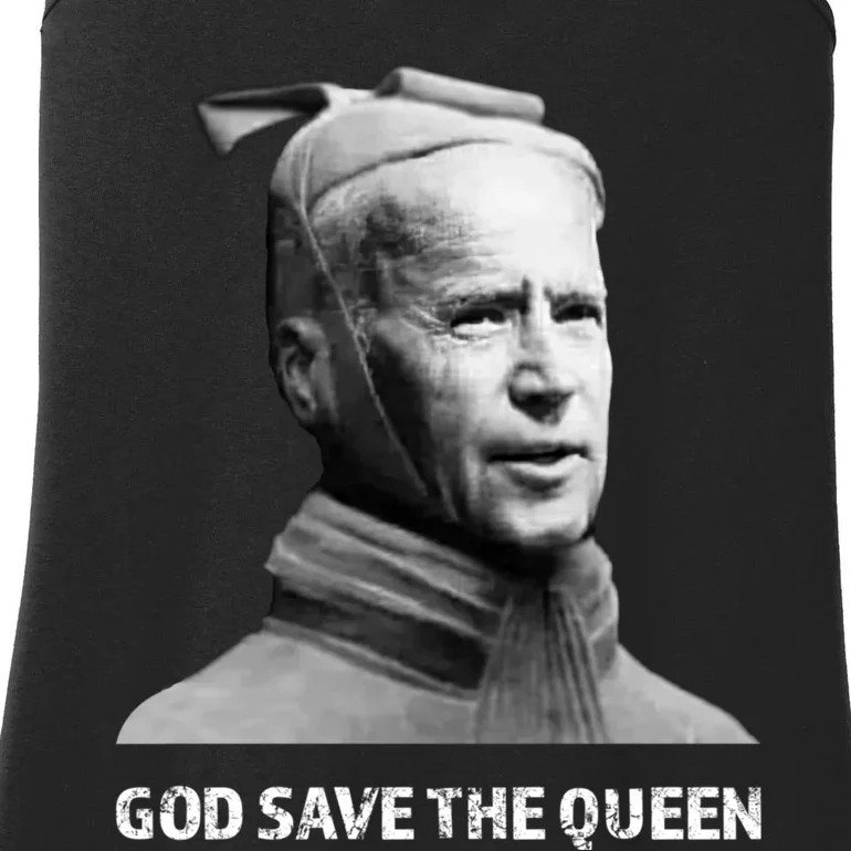 God Save The Queen Man Funny Joe Biden Shirts Ladies Essential Tank