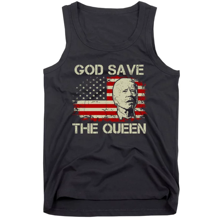 God Save The Queen Man Funny Joe Biden Shirts Tank Top