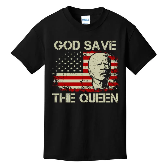 God Save The Queen Man Funny Joe Biden Shirts Kids T-Shirt