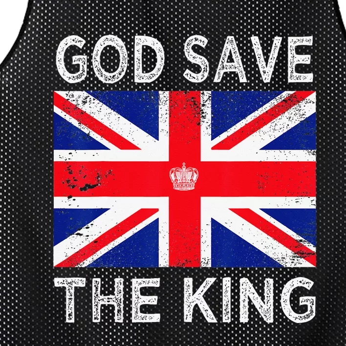 God Save The King Charles III. UK Flag Top King Charles Mesh Reversible Basketball Jersey Tank