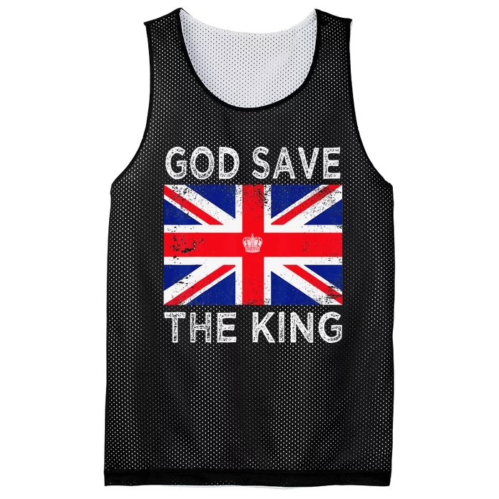 God Save The King Charles III. UK Flag Top King Charles Mesh Reversible Basketball Jersey Tank