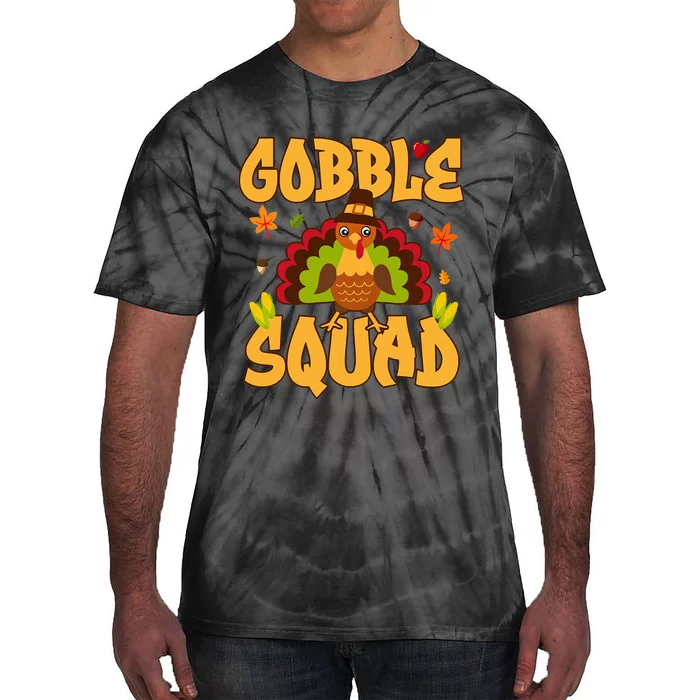 Gobble Squad Turkey Design Gobble Squad Tie-Dye T-Shirt