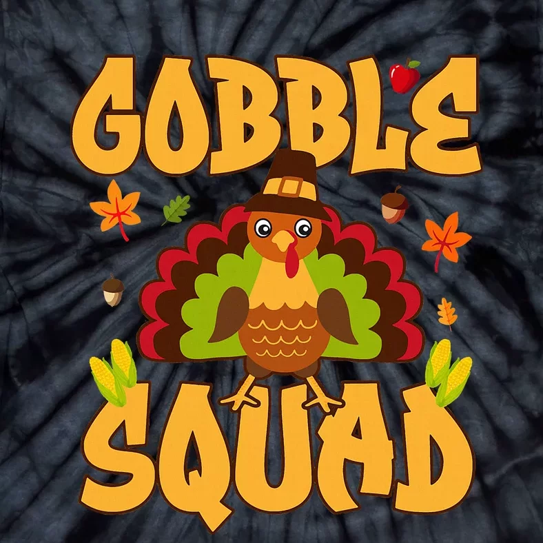 Gobble Squad Turkey Design Gobble Squad Tie-Dye T-Shirt