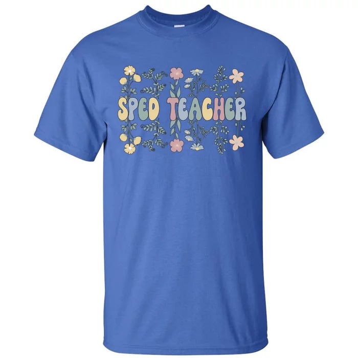 Groovy Sped Teacher Special Education Teacher Gift Tall T-Shirt