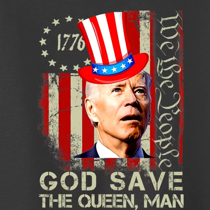 God Save The Queen Man Funny Joe Biden Shirts Toddler T-Shirt