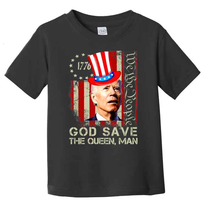 God Save The Queen Man Funny Joe Biden Shirts Toddler T-Shirt