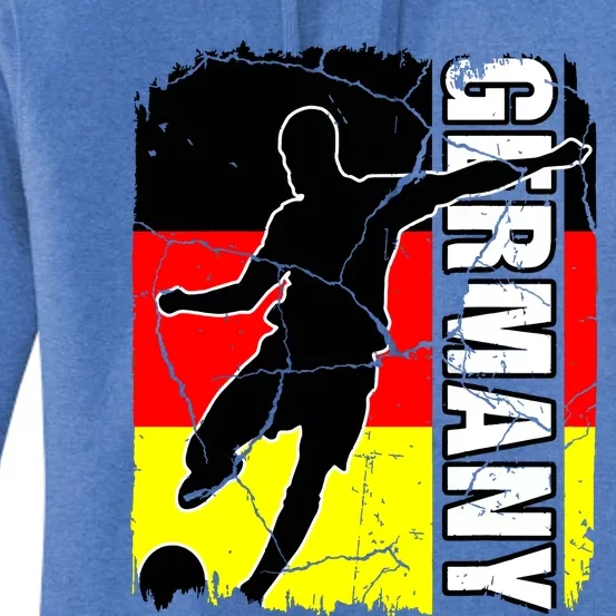 Germany Soccer Team German Flag Jersey Football Fans Women's Pullover Hoodie