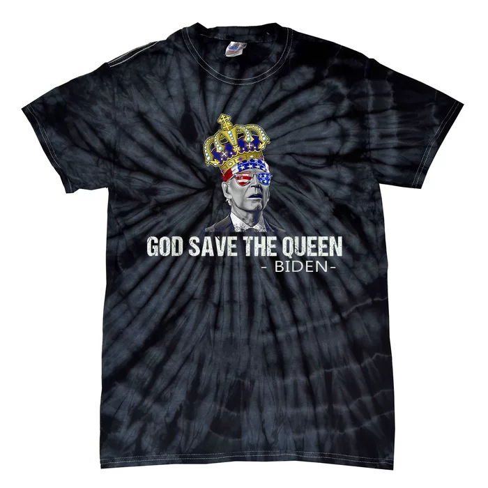 God Save The Queen Man Funny Joe Biden Shirts Tie-Dye T-Shirt