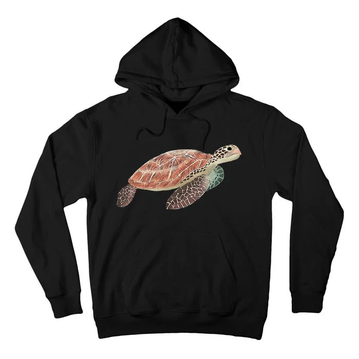 Green Sea Turtle Tall Hoodie