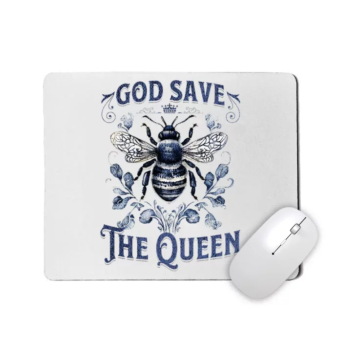 God Save the Queen Bee From Extinction Mousepad