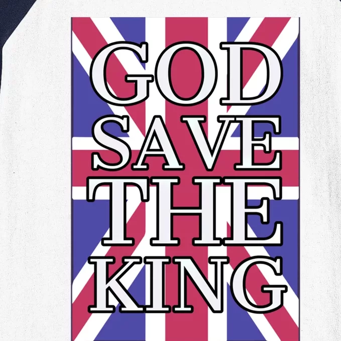 God Save The King British Royal Family Uk Union Jack Flag Gift Baseball Sleeve Shirt