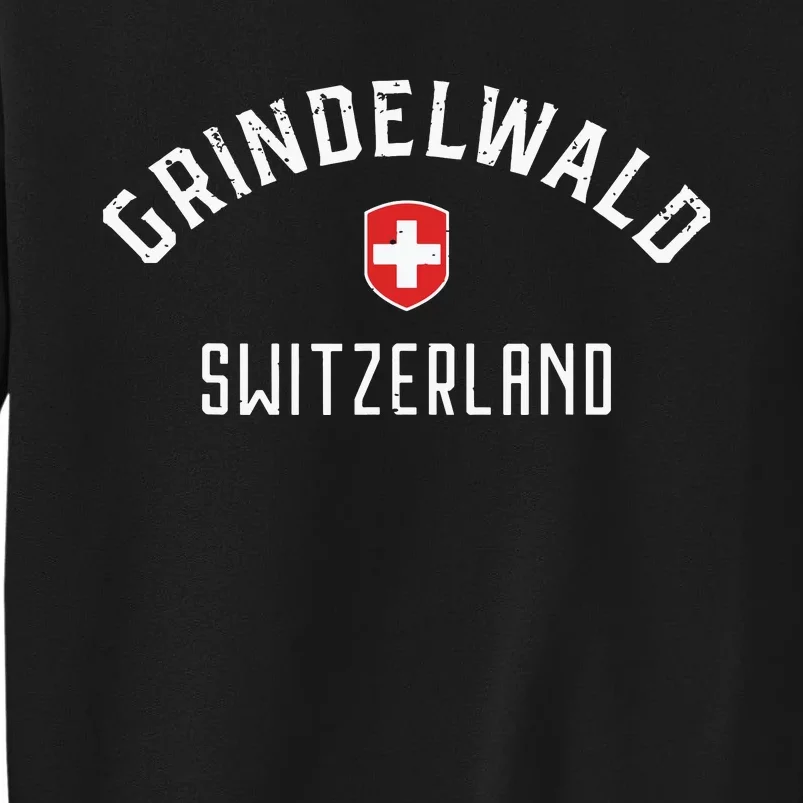 Grindelwald Switzerland T Swiss Flag Grindelwald Sweatshirt