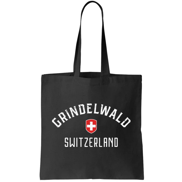 Grindelwald Switzerland T Swiss Flag Grindelwald Tote Bag