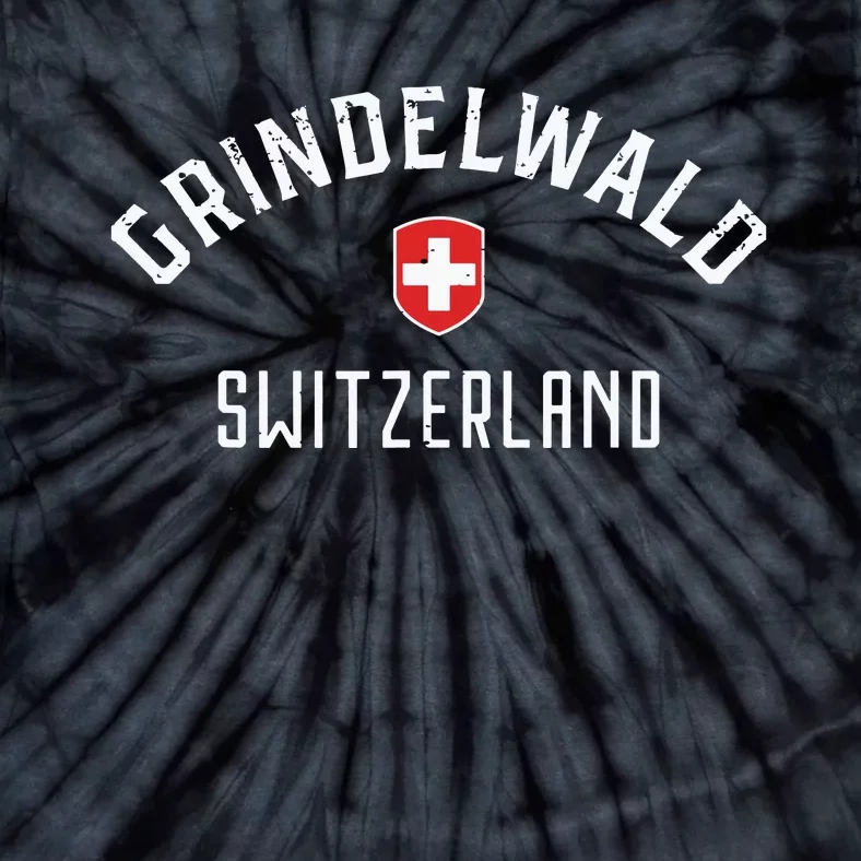 Grindelwald Switzerland T Swiss Flag Grindelwald Tie-Dye T-Shirt