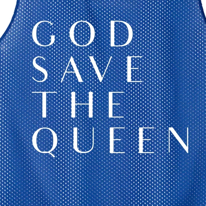 God Save The Queen Gift Mesh Reversible Basketball Jersey Tank