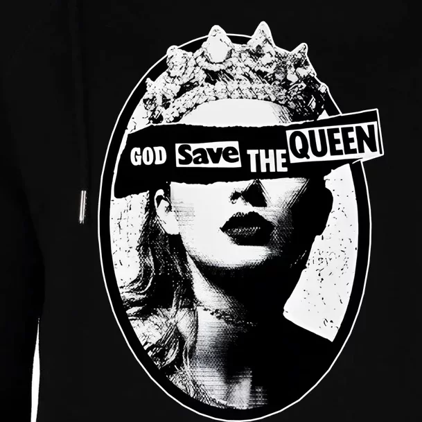 God Save The Queen God Save Queen Reputation Era Inspired Womens Funnel Neck Pullover Hood