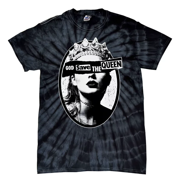 God Save The Queen God Save Queen Reputation Era Inspired Tie-Dye T-Shirt