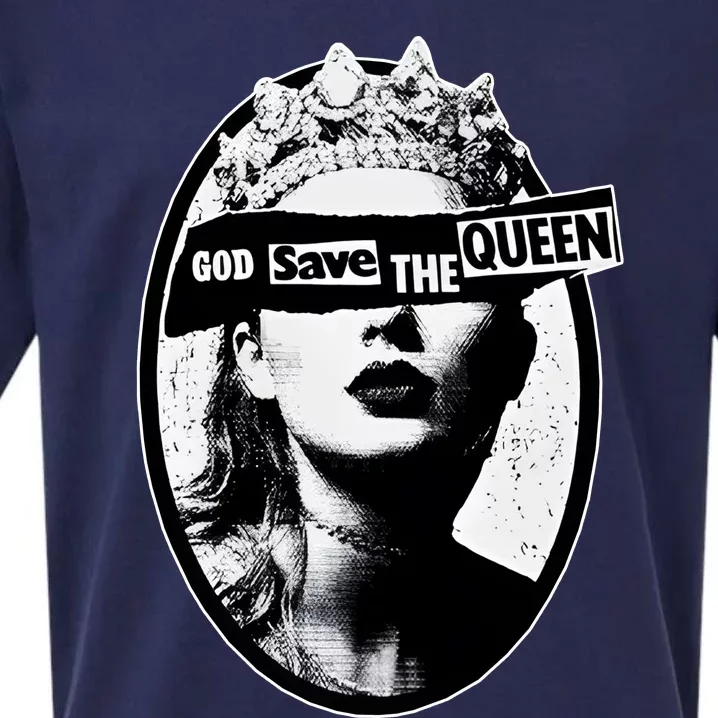 God Save The Queen God Save Queen Reputation Era Inspired Sueded Cloud Jersey T-Shirt