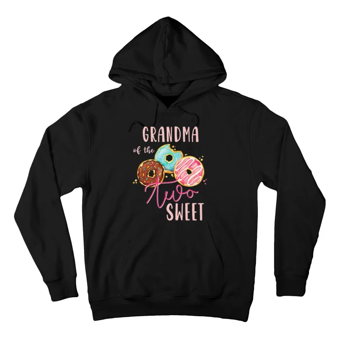 Grandma Sweet Two Donut Birthday Party Theme Hoodie