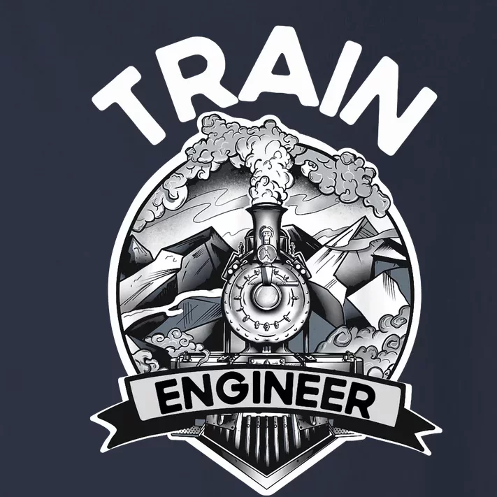 Goth Steam Train Engineer Railroad Worker Model Railway Fan Toddler Long Sleeve Shirt