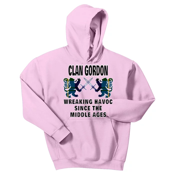 Gordon Scottish Tartan Scotland Family Clan Name Kids Hoodie